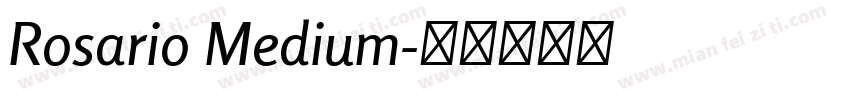 Rosario Medium字体转换